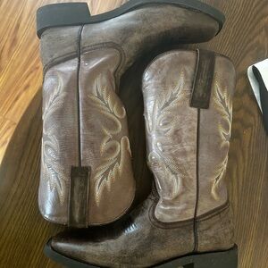Masterson Brugandy Brown Western Cowboy Boots